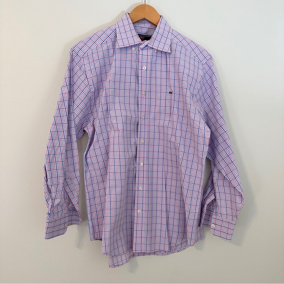 Vineyard Vines Other - Vineyard Vines Mens Whale Shirt plaid blue pink white medium